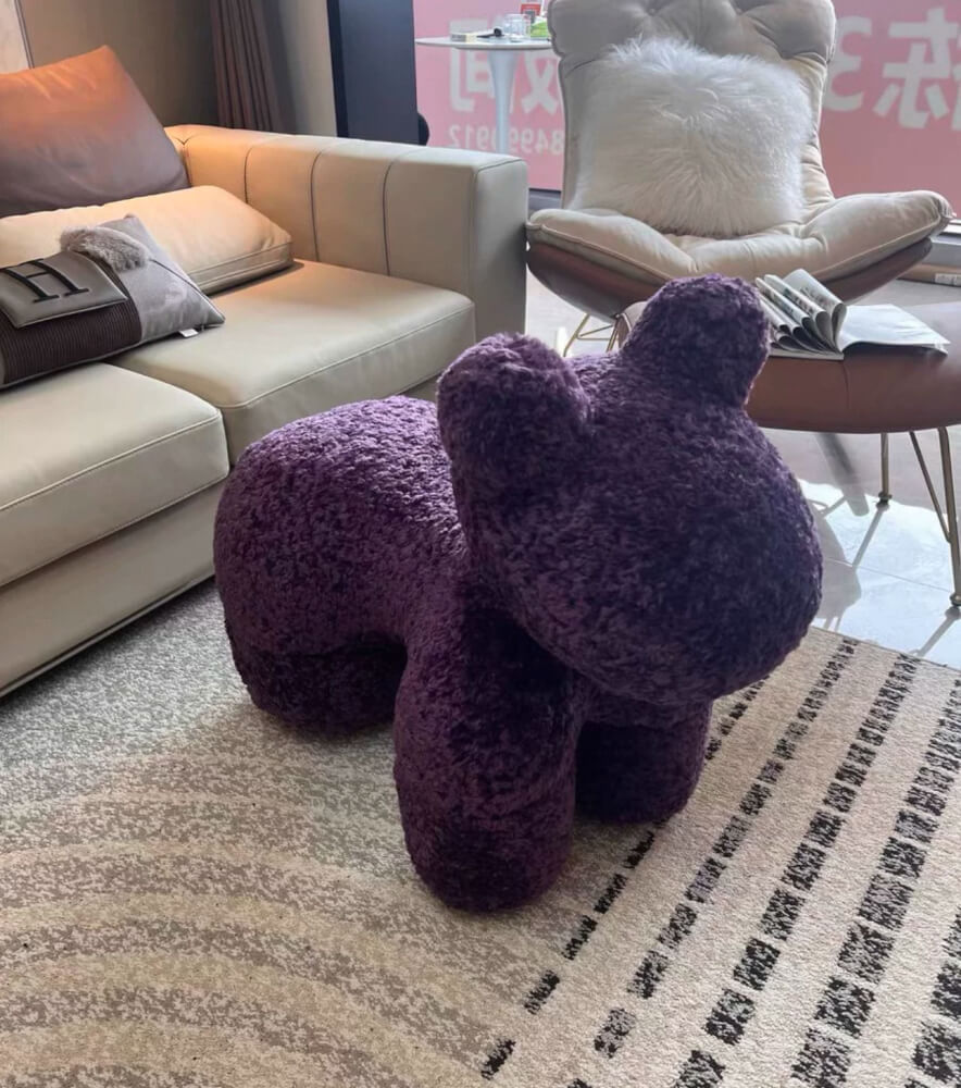 สตูล MY DOLLS HOUSE PONY FURRY 70 ซม. สีม่วง_2